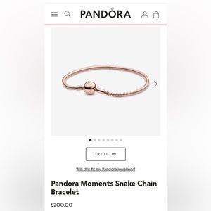 🎁 Pandora rose gold bracelet 🎁